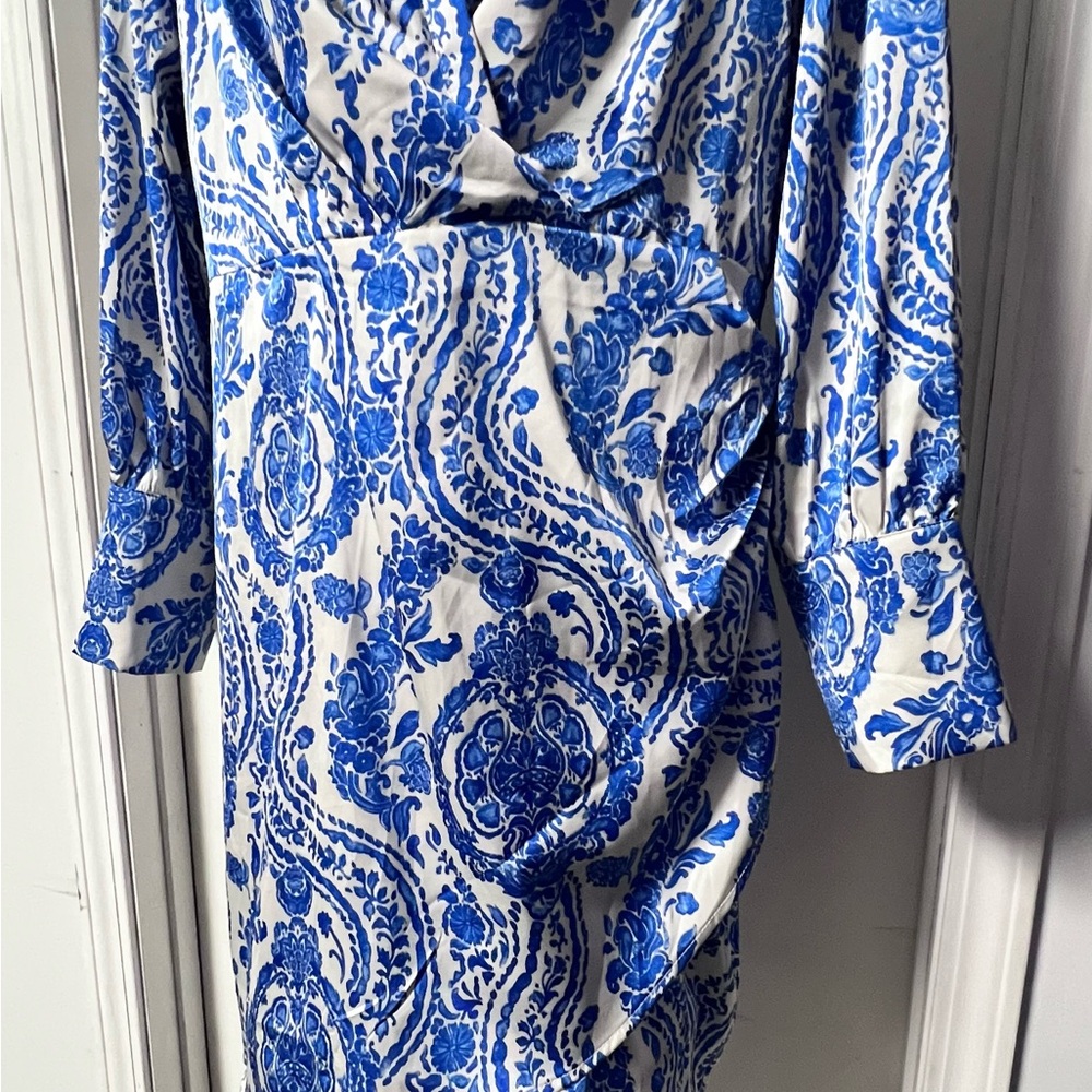 Fashion Nova Blue and White Mini Dress - Picture 5 of 12